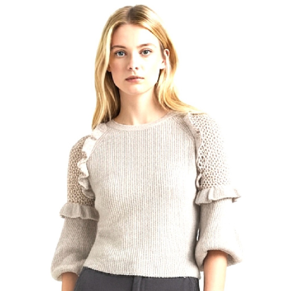 Express Soft Off White Sweater - Picture 3 of 5